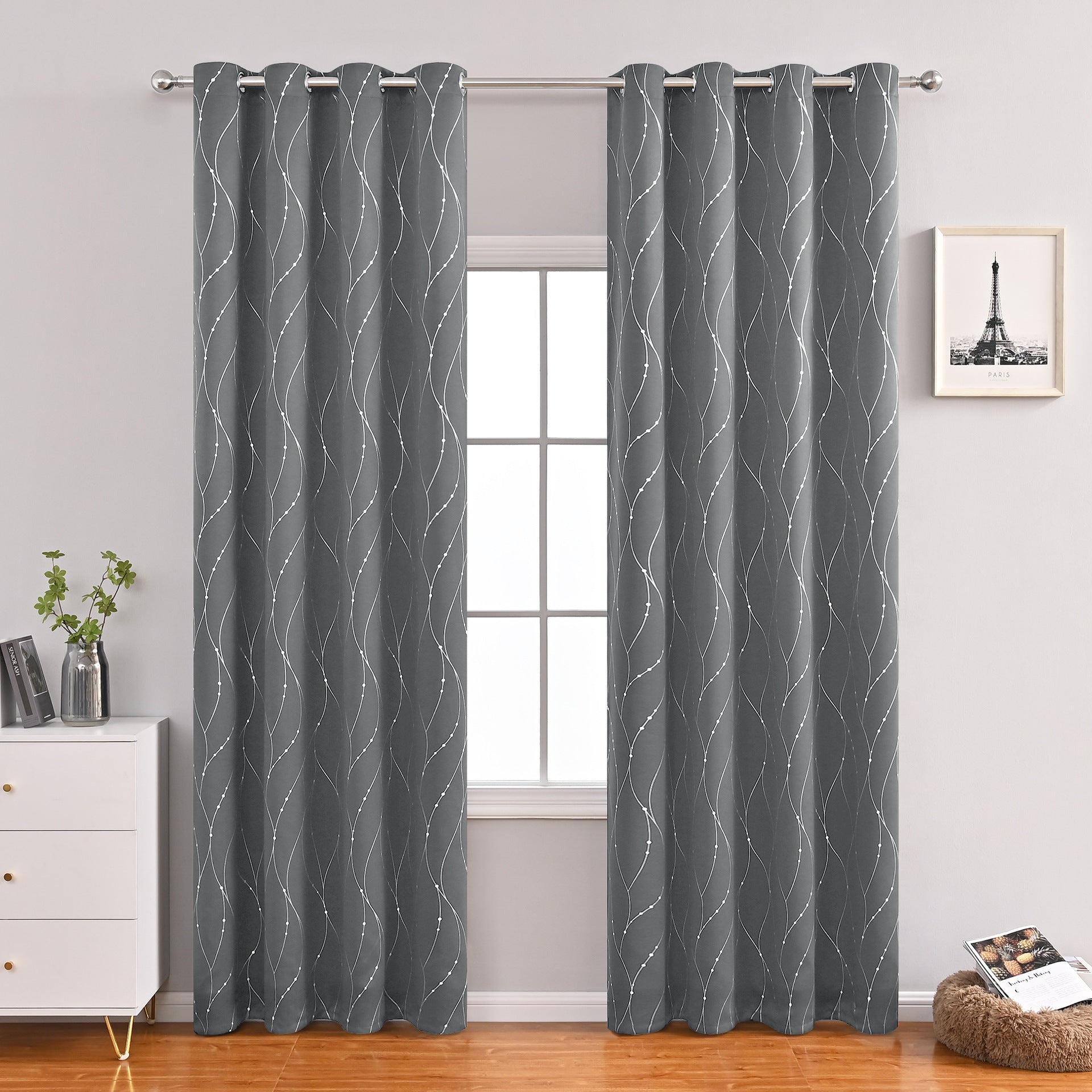 Modern Minimalist Blackout Curtains – Stylish Room Darkening Drapes for Living Room & Bedroom